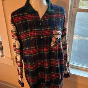 Gap x Pendleton Flannel Cotton Sleepshirt size Large